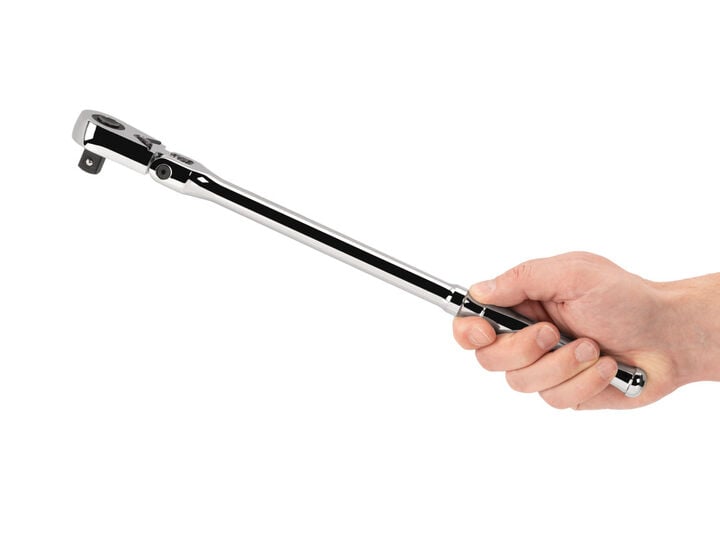 Tekton 1/2 Inch Drive x 14 Inch Flex Head Quick-Release Long Ratchet, large image number 5