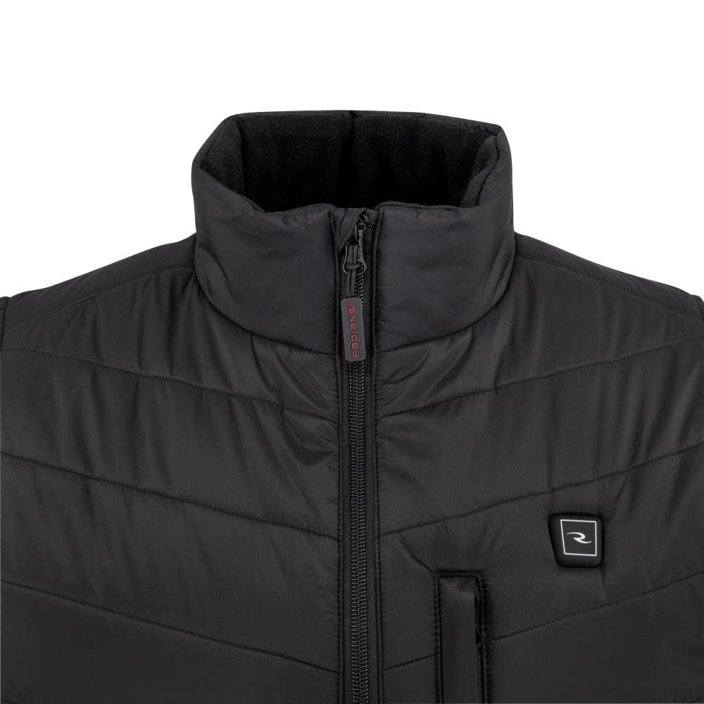 Radians Womens Heated Puffer Vest Kit with Battery, Black, Medium, large image number 3