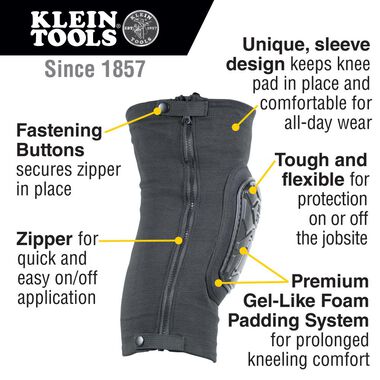 Klein Tools Tough-Flex Knee Pad Sleeve XL/XXL, large image number 1