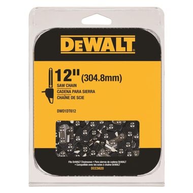 DEWALT 12inch Chainsaw Replacement Chain, large image number 0