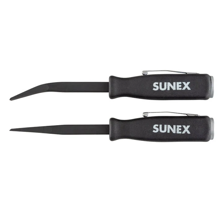 Sunex 5 Inch Mini Pry Bar Set with Striking Caps 2 Pieces