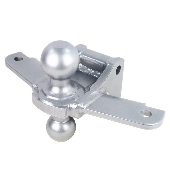 Shocker Hitch 20K Impact Max 2.5 Inch Cushion Hitch & Silver Combo Sway Bar Tab Ball Mount 2 Inch & 2-5/16 Inch Hitch Balls, large image number 6