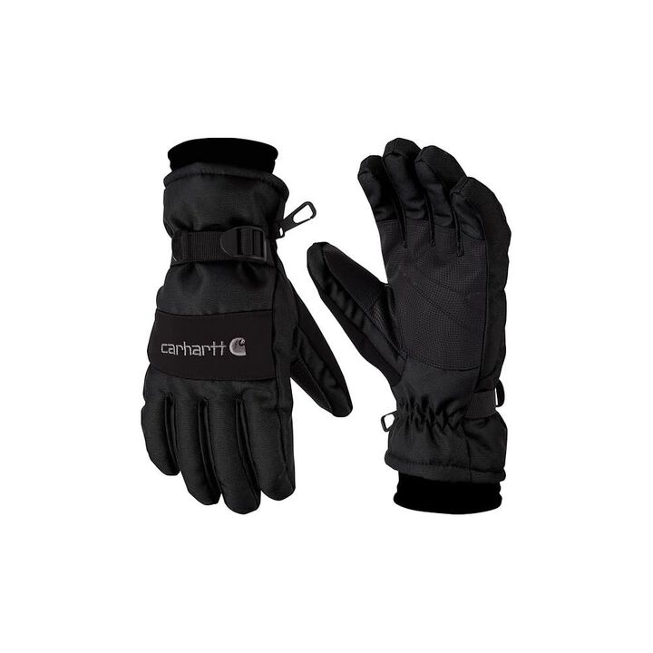 Carhartt Polyester Waterproof Insulated Winter Gloves Mens Black Large