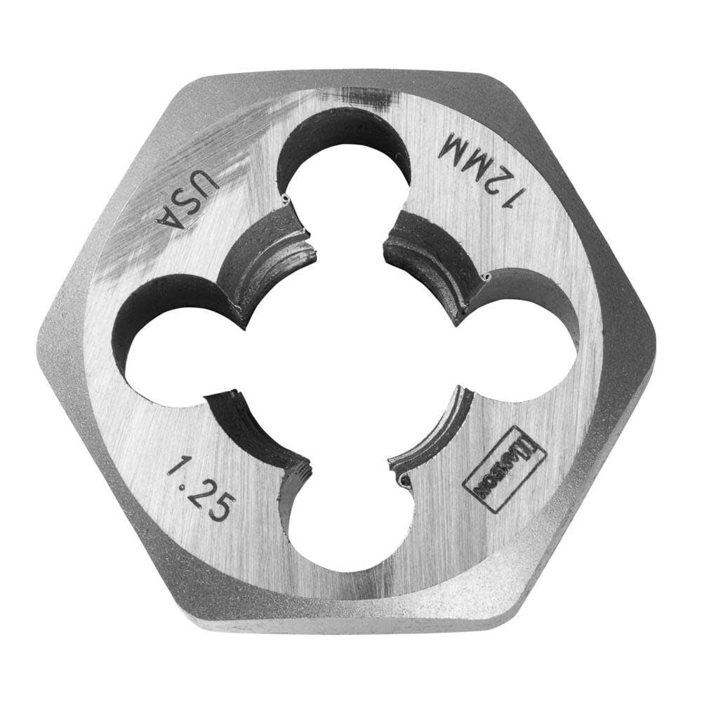 Irwin 12 mm 1.25 x 1 In. Hex Metric Die (HCS), large image number 1