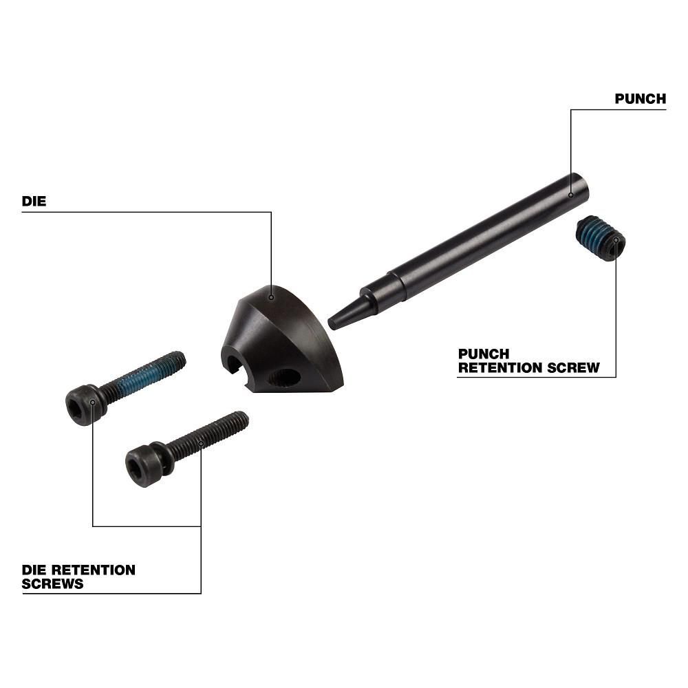 Milwaukee M12 FUEL 16 Ga Nibbler Punch & Die Set, large image number 3