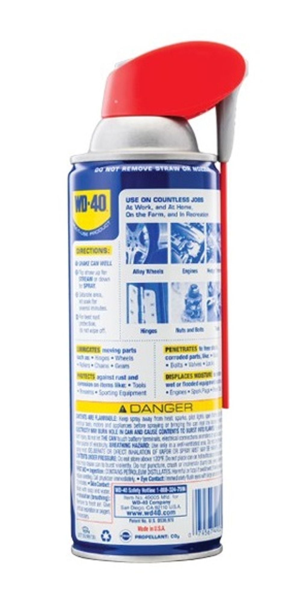 WD40 11 Oz Multi-Use Smart Straw Spray Lubricant Sprays 2 Ways, large image number 7