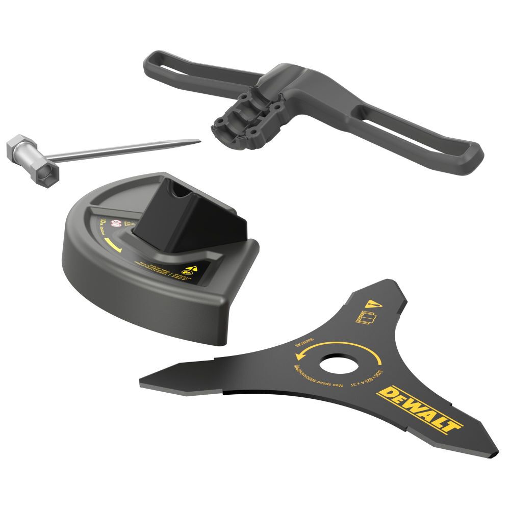 DEWALT 60V String Trimmer Kit Brush Cutter Conversion Kit & Dual Shoulder Harness Bundle, large image number 3