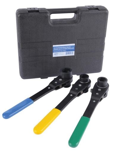 Reed Mfg Dual Socket Value Set, 3 Wrenches LVDSSET (02930)