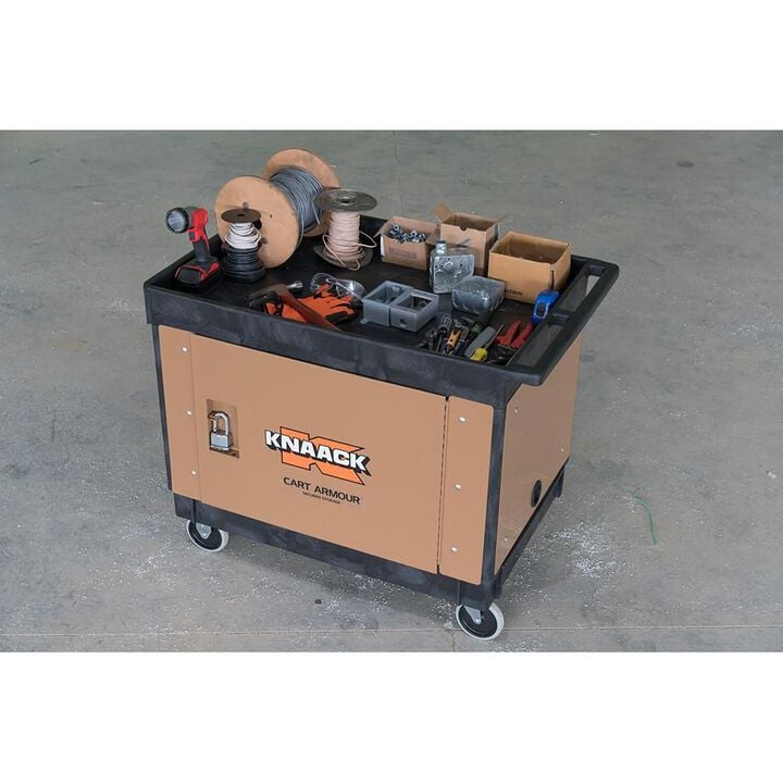 Knaack Cart Armour Mobile Cart Security Paneling for Rubbermaid #9T67-00 & ULINE H2504XX Utility Carts, large image number 6
