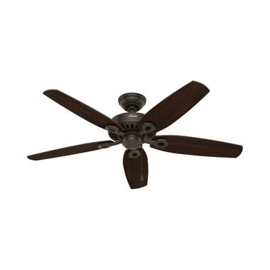 Hunter Fan Builder Elite Ceiling Fan 52in New Bronze Stained Oak, large image number 1