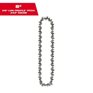 Milwaukee 8inch Pruning Saw Chain
