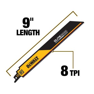 DEWALT ELITE SERIES 3-Pack Carbide Tipped 9-in 8-TPI Metal ...