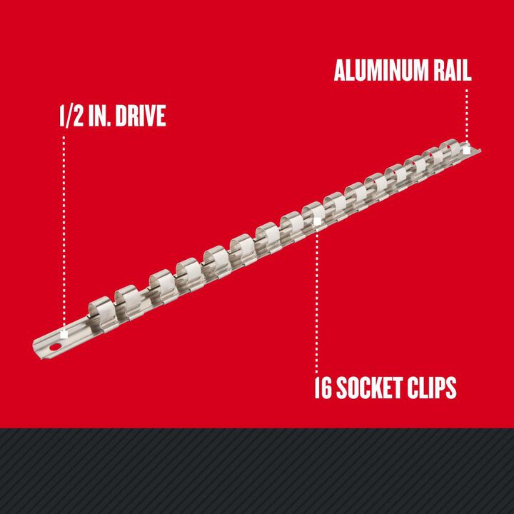 CRAFTSMAN 1/2 Inch Drive Aluminum Socket Rail, large image number 1