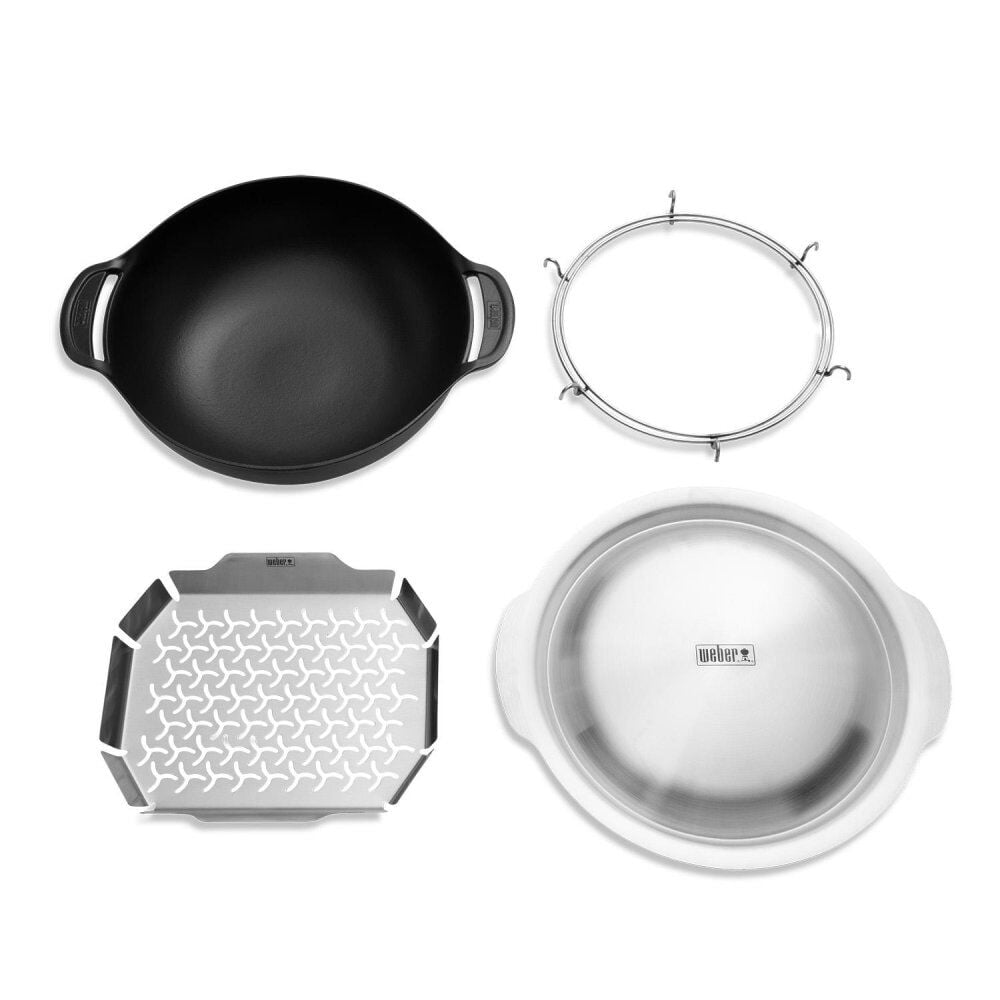 Weber 18 in x 18 in Wok and Steamer, large image number 1