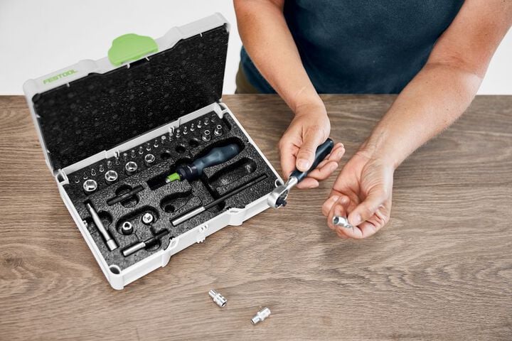 Festool SYS3 S 76-1/4-CE RA 1/4 Inch Ratchet Set, 36 Pieces, large image number 3