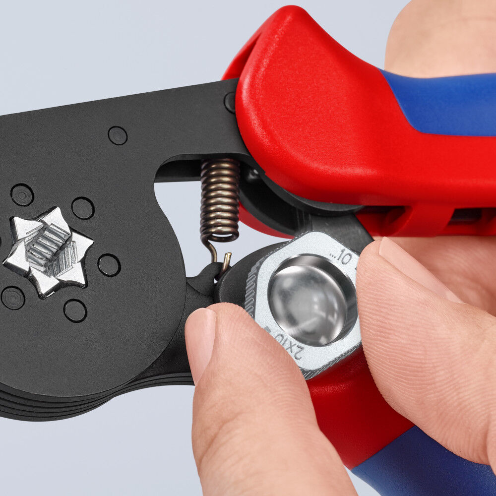 Knipex 7-1/4 Inch Self-Adjusting Crimping Plier, large image number 4