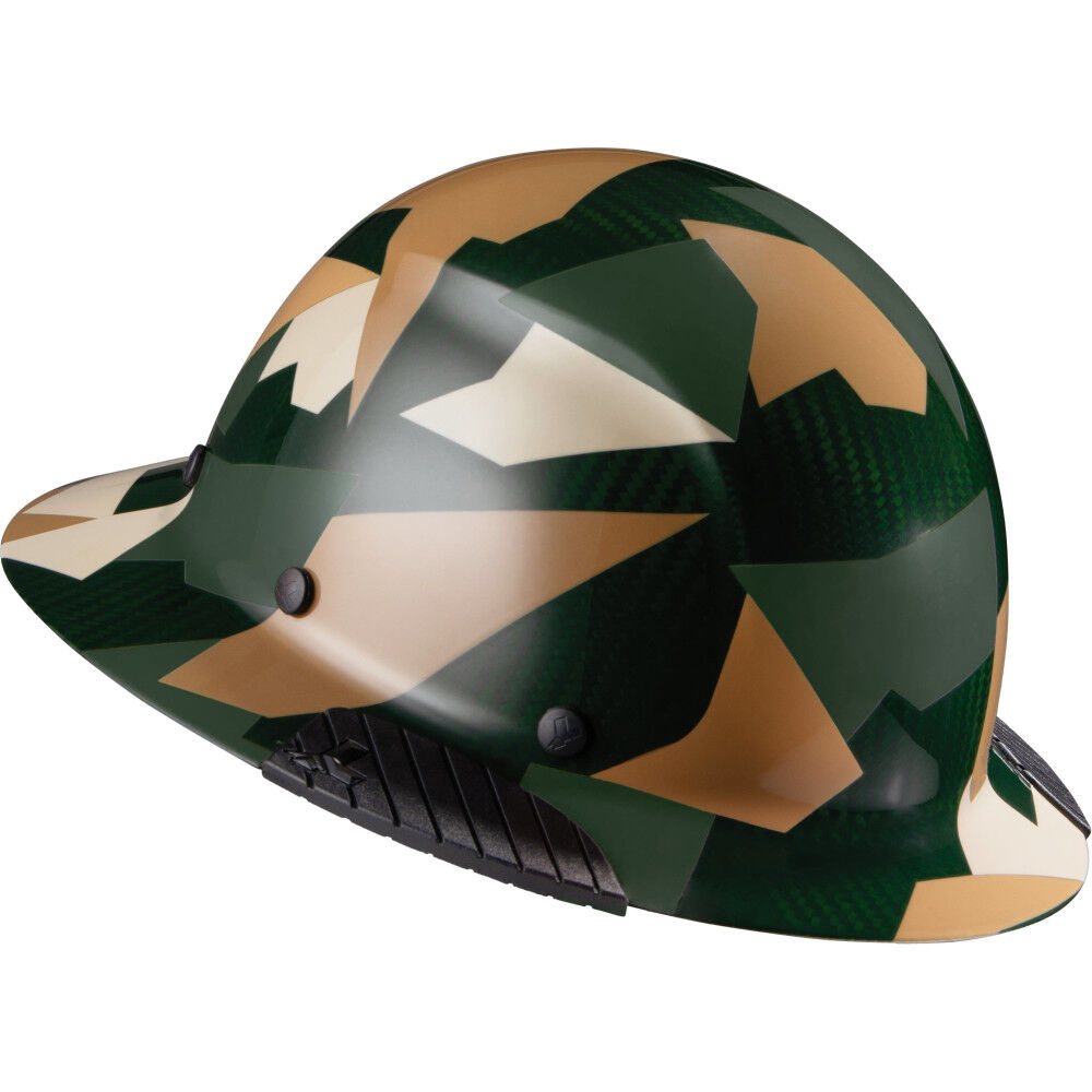 Lift Safety Hard Hat DAX Jungle Camo Carbon Fiber Full Brim, large image number 2