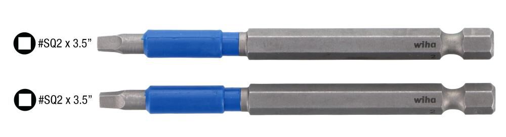 Wiha TerminatorBlue Impact Bit 3 1/2in Square #2 2pk, large image number 4