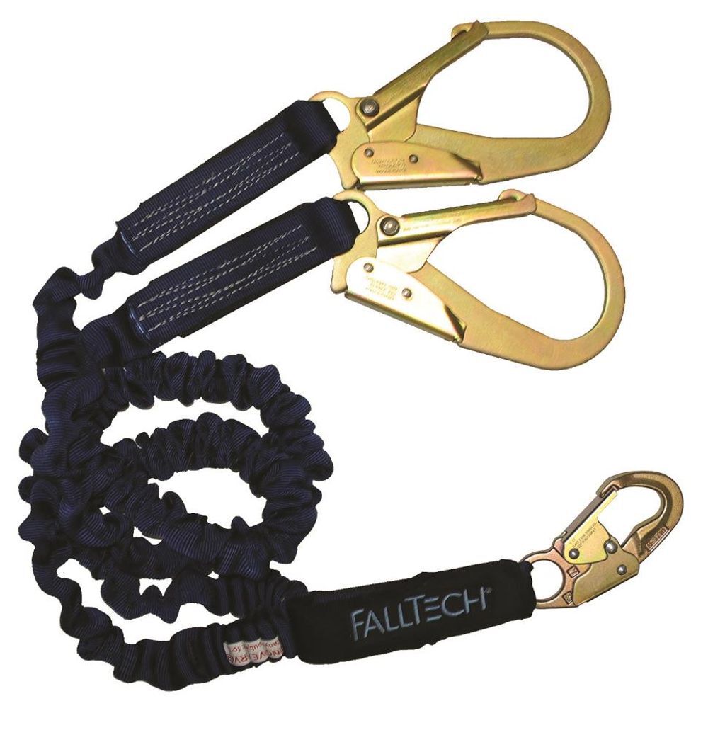 Falltech Elastech 6Ft Y-Leg Lanyard with Rebar Hooks, large image number 1