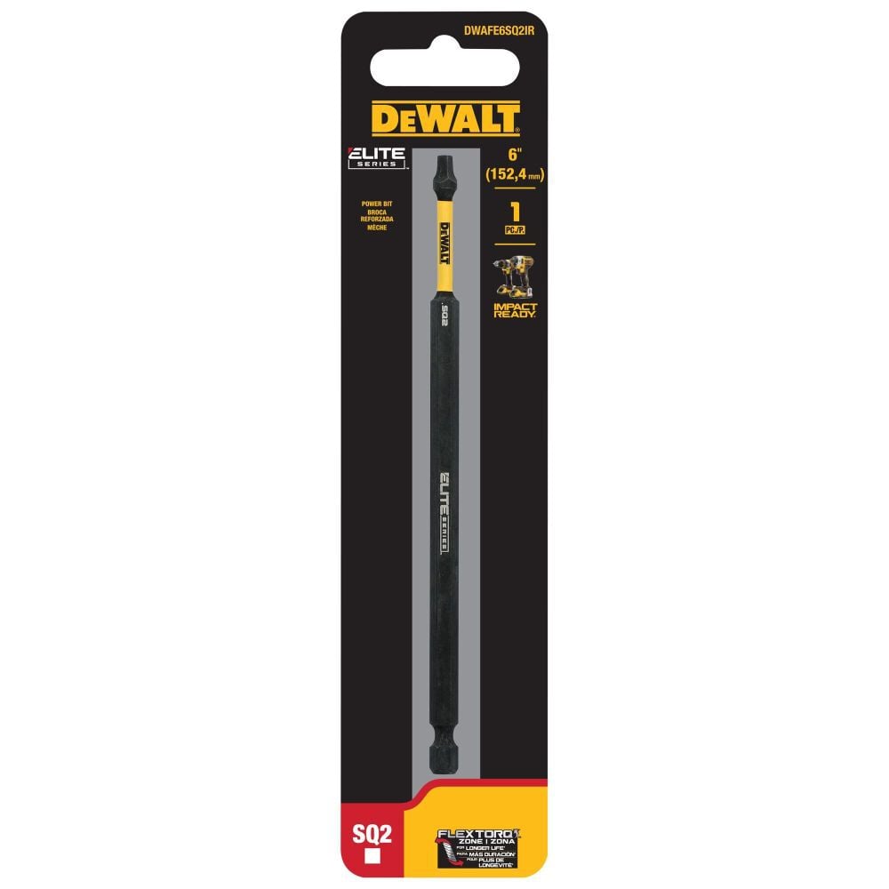 DEWALT Elite Series 6 Inch SQ2 Bit, large image number 3