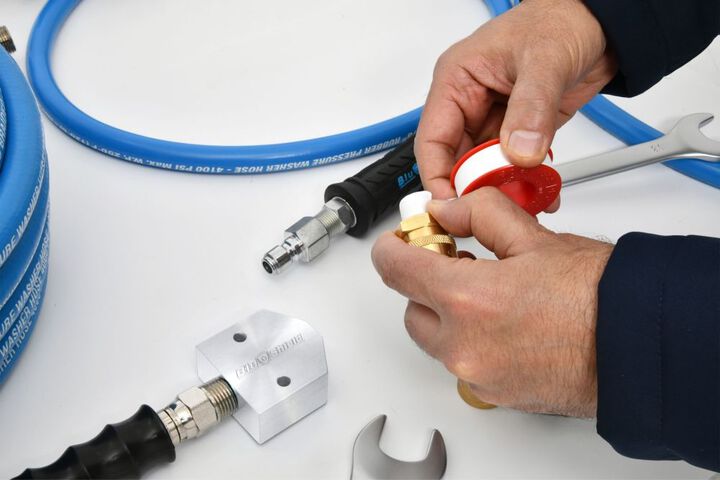 BluBird U-BLoX High Pressure Washing Connection Kit with 6 Ft Hose, large image number 14