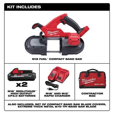 Milwaukee M18 FUEL Compact Band Saw Kit, large image number 1