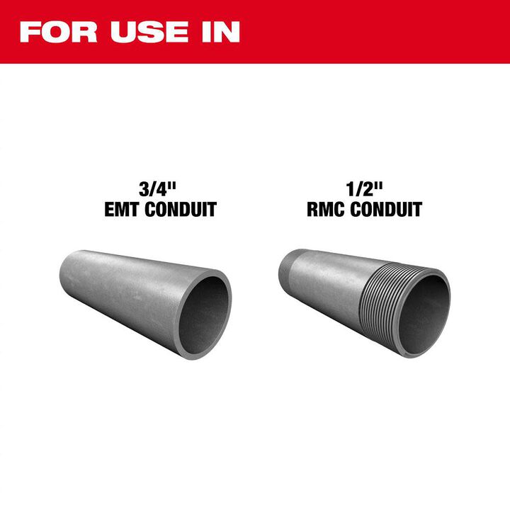 Milwaukee 3/4 Inch EMT / 1/2 Inch RMC Conduit Bending Shoe, large image number 2