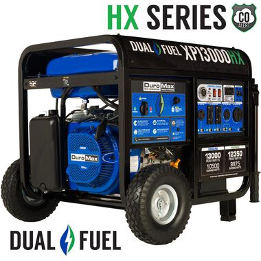 Duromax Generator with CO Alert 13000Watt 500cc Dual Fuel Gas Propane Portable