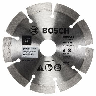 Bosch 5in Standard Segmented Rim Diamond Blade for Hard Materials