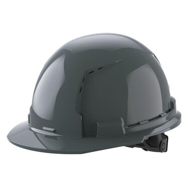 Milwaukee White Front Brim Vented Hard Hat with 6pt Ratcheting Suspension Type 1 Class C, swatch