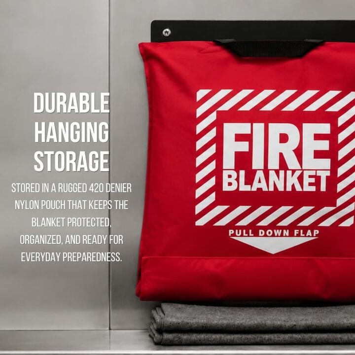 First Aid Only 62 x 80 Inch Wool Fire Blanket, large image number 6