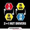 Milwaukee SHOCKWAVE Impact Duty QUIK-CLEAR 2-in-1 Magnetic Nut Driver Set 2 Piece, small image number 2