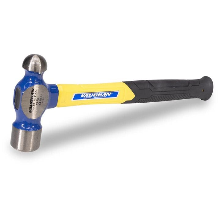Vaughan FS432 32 Oz Ball Peen Hammer with Fiberglass Handle