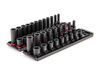 Tekton 3/8 Inch 6 Point Impact Socket Set, 42 Pieces (5/16-3/4 Inch, 8-19 mm), small image number 1