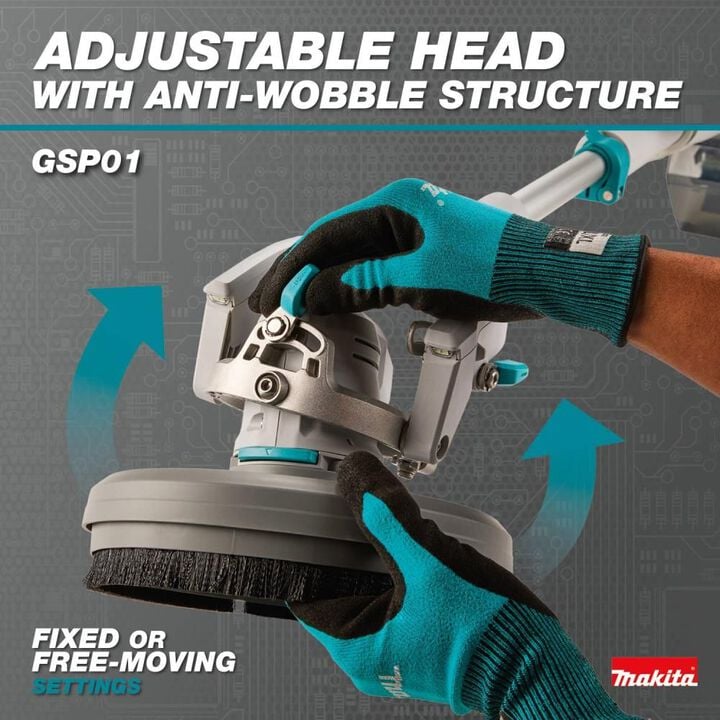 Makita 40V Max XGT Brushless Cordless Telescoping 8 Inch 4.0 Ah Polisher and Scrubber Kit, large image number 8