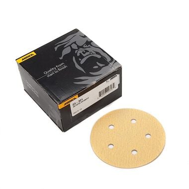 Mirka Gold 5 In. 5 Hold PSA Vacuum Disc P120, large image number 0