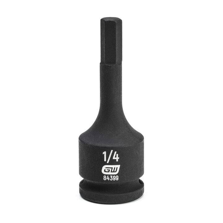 GEARWRENCH 3/8 Inch Drive Hex Bit SAE Impact Socket, 1/4 Inch