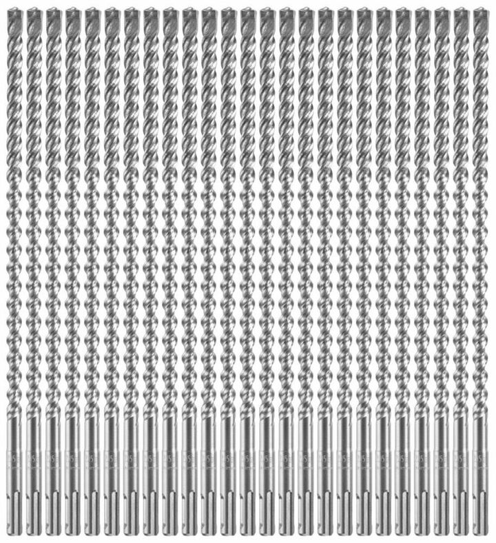Bosch 3/8 Inch x 10 Inch x 12 Inch SDS-plus Bulldog Xtreme Carbide Rotary Hammer Drill Bits 25 Piece