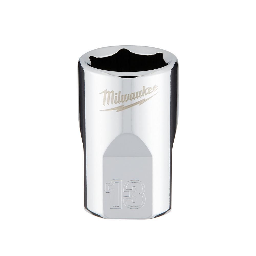 Milwaukee Promotional 3/8 Inch Drive 13mm Metric 6-Point Socket, large image number 1