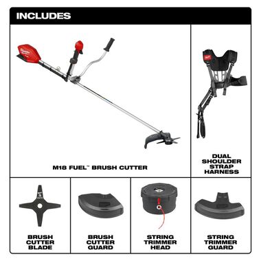 Milwaukee M18 FUEL Brush Cutter (Bare Tool), large image number 2