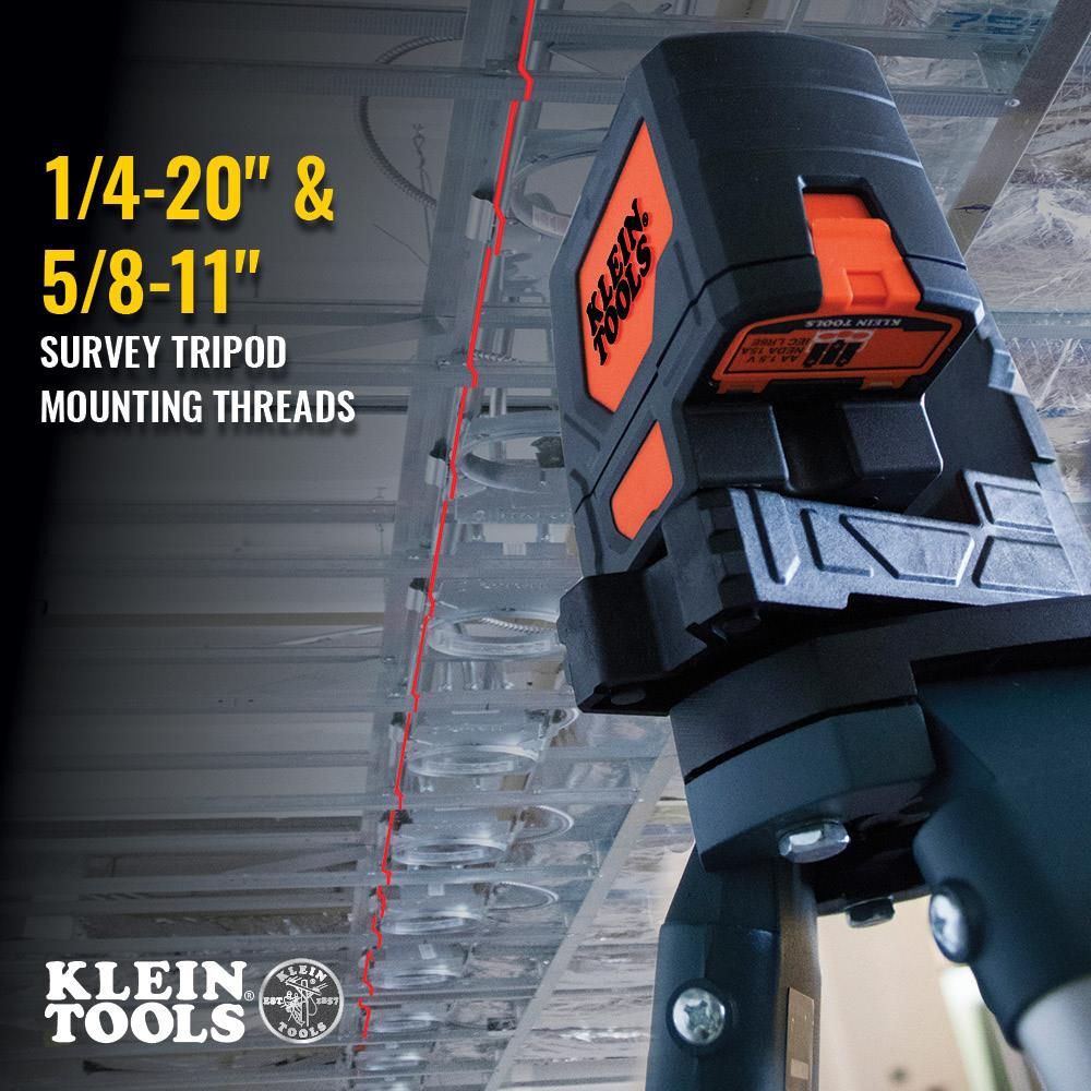 Klein Tools Self-Leveling Red Cross-Line Laser Level with Red Plumb Spot, large image number 6