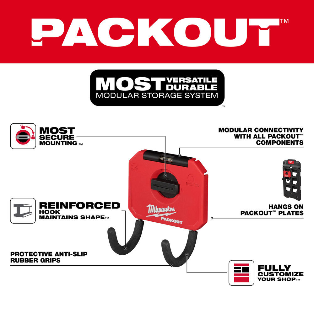 Milwaukee PACKOUT 3 Curved Hook, large image number 7