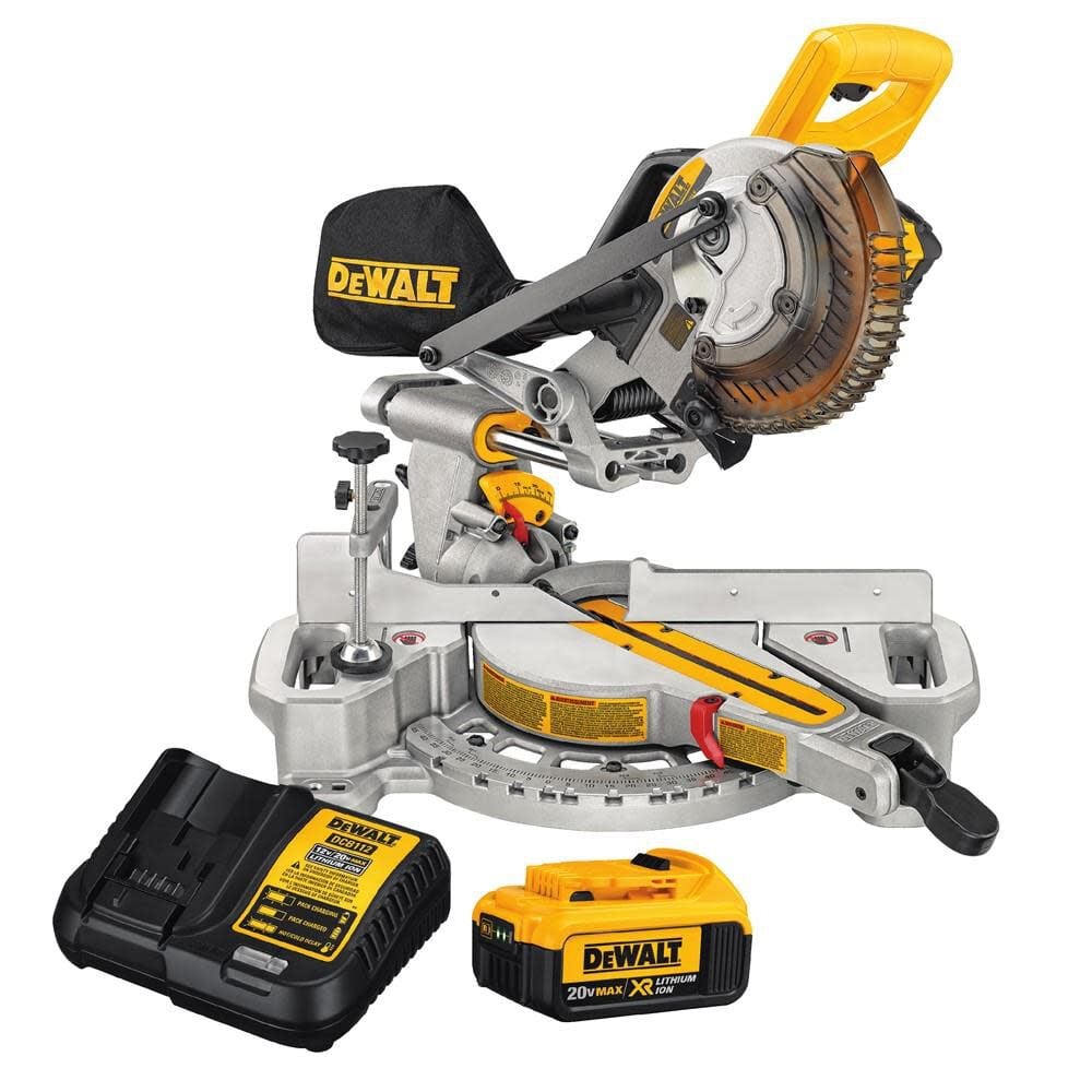DEWALT DCS361M1 7-1/4 Single Bevel Sliding Compound Miter Saw Kit, large image number 1