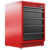CRAFTSMAN Welded 5-Drawer Base Cabinet Red and Black, small image number 4