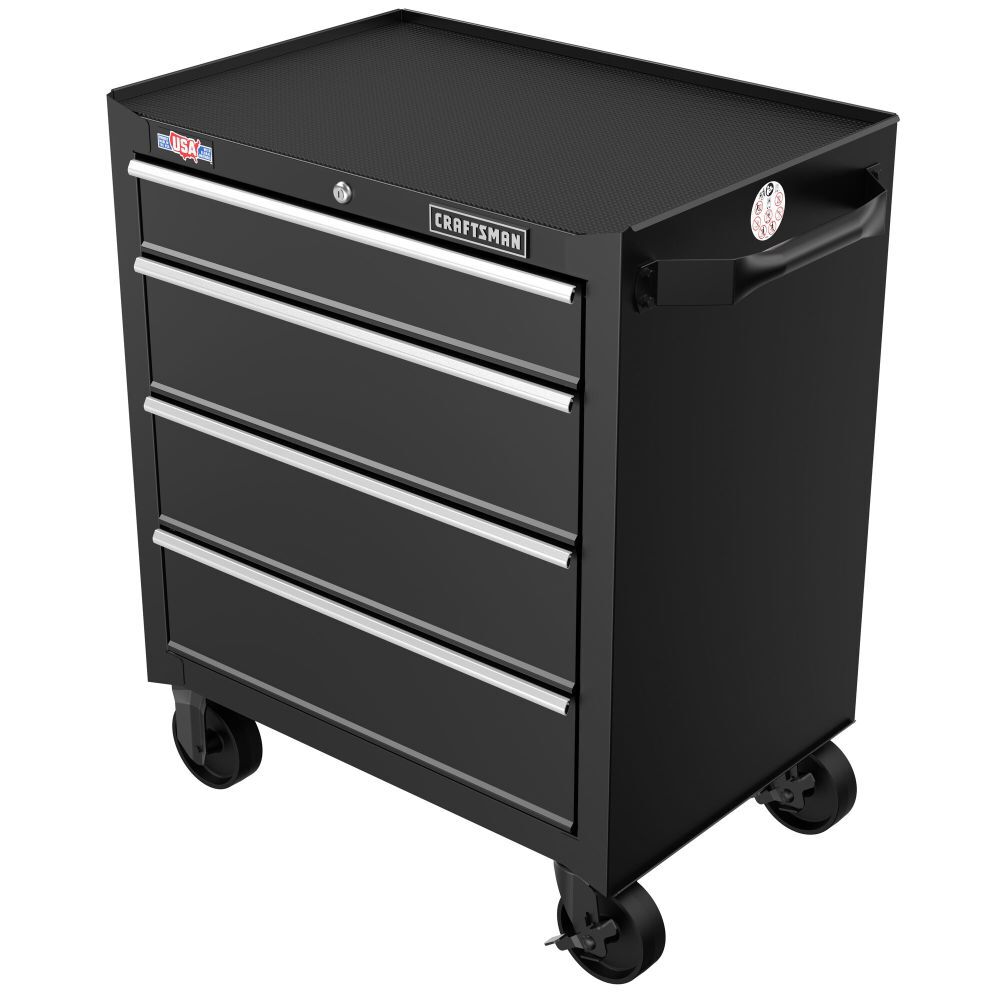 CRAFTSMAN S1000 Series 4-Drawer Cabinet, Black – CMST22746BK