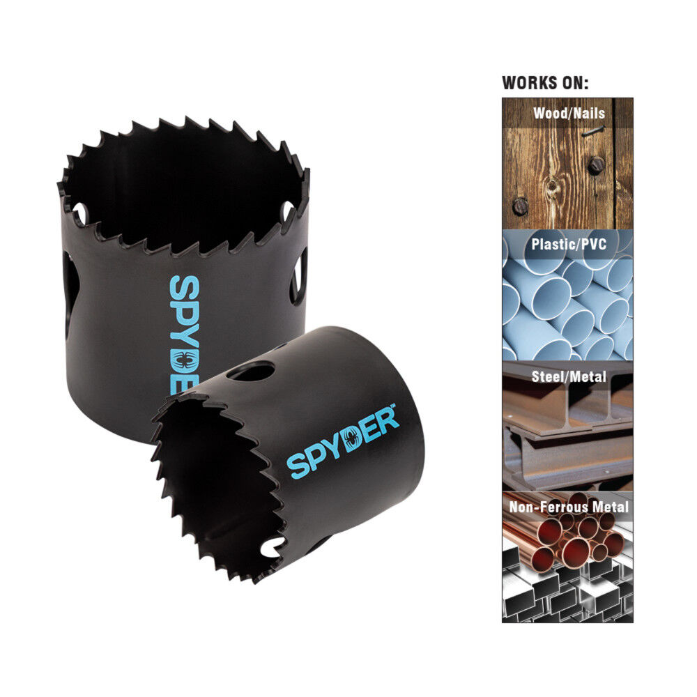 Spyder 4-3/4 Inch Bi-Metal Hole Saw for Steel, Use with Hex10, 1/2 Inch, large image number 5