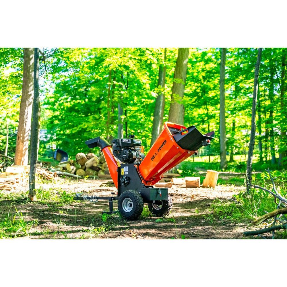 DK2 4in 280 cc 7HP Gasoline Powered Kinetic Drum Chipper, large image number 11