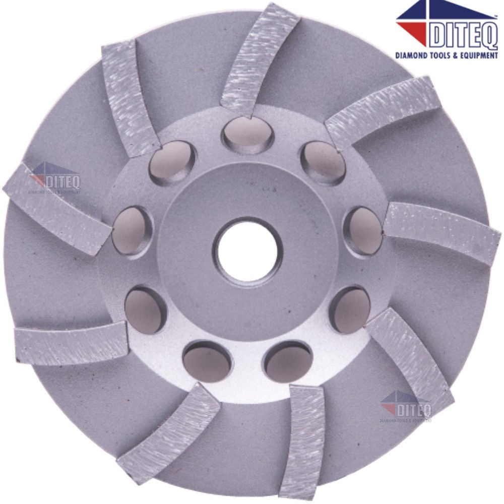 Diteq CST-13 7 Inch Single Row Segmented Turbo Rim Diamond Cup Wheel for Concrete and Masonry, large image number 1