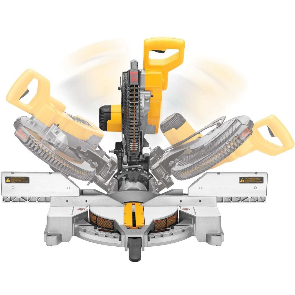 DEWALT 12 Inch 15 Amp Dual Bevel Compound Miter Saw & Saw