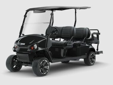 E-Z-GO EZ-GO Express S6 4+2 Passenger Black Gas Golf Cart 